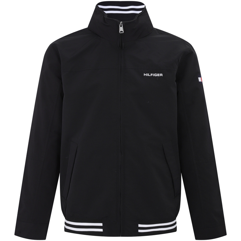 

Куртка мужская Tommy Hilfiger, черная без полос, Черный, Куртка мужская Tommy Hilfiger, черная без полос