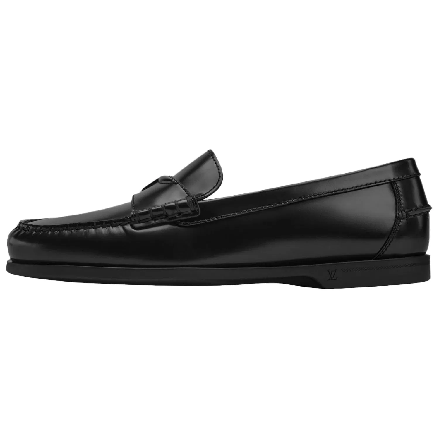 Лоферы кожаные Louis Vuitton Black
