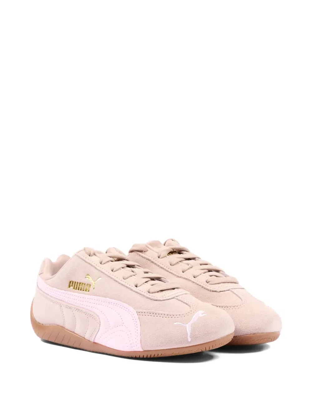 Кеды с логотипом Puma Kids, бежевый