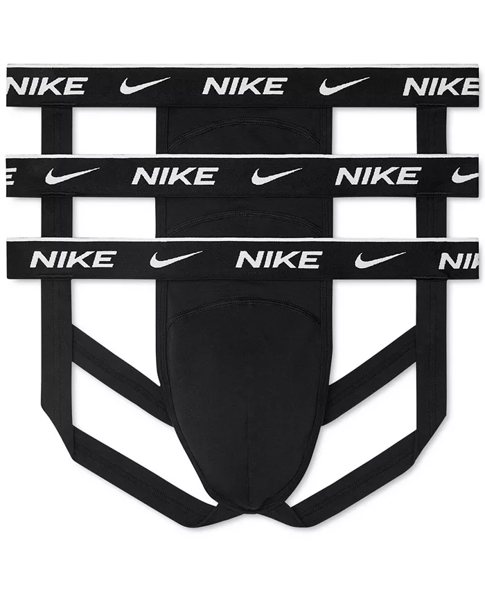 

Мужские джокстрапы Essential Cotton Stretch Dri-FIT, 3 шт Nike, черный
