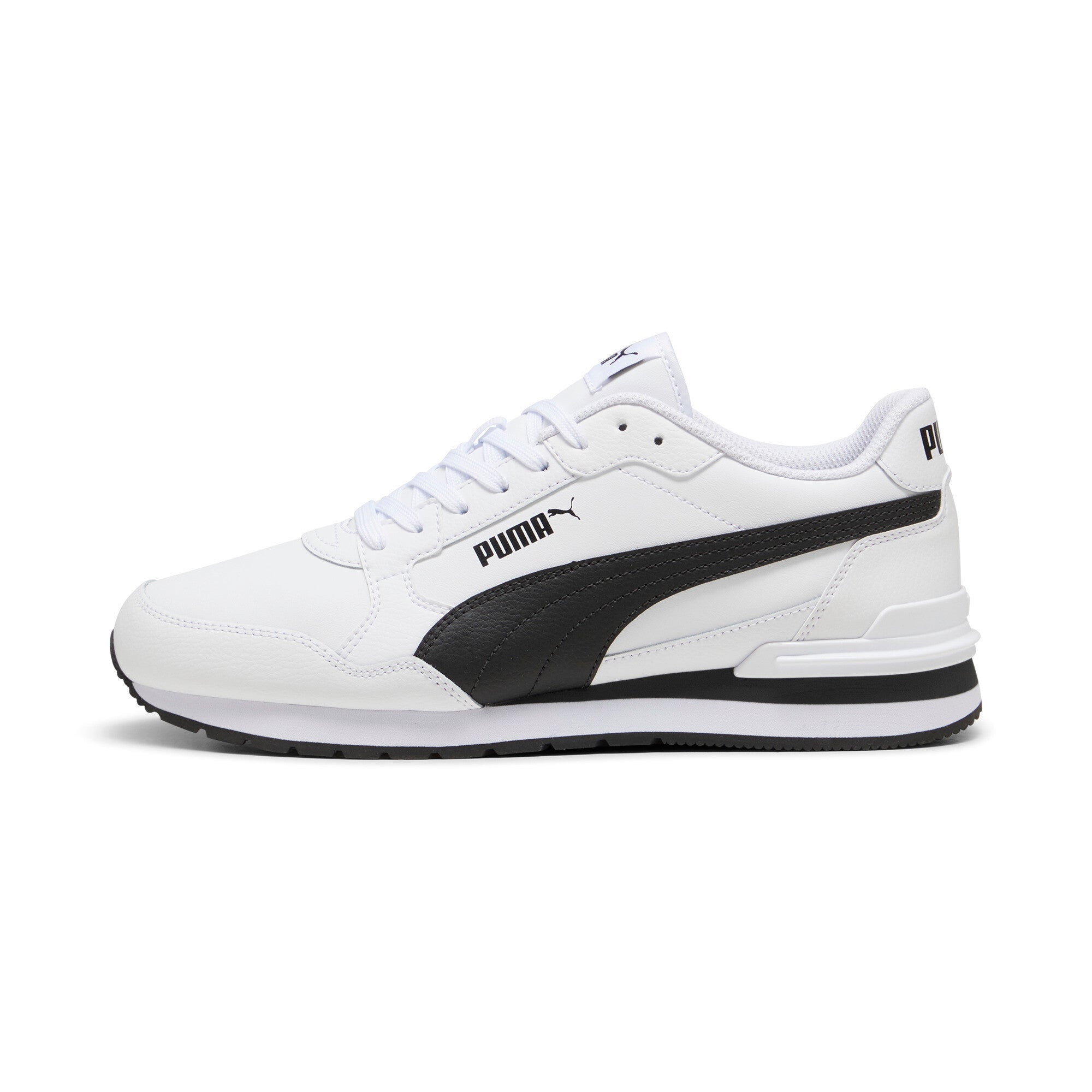 

Мужские кроссовки PUMA ST Runner v4 из кожи, цвет white/black/cast iron