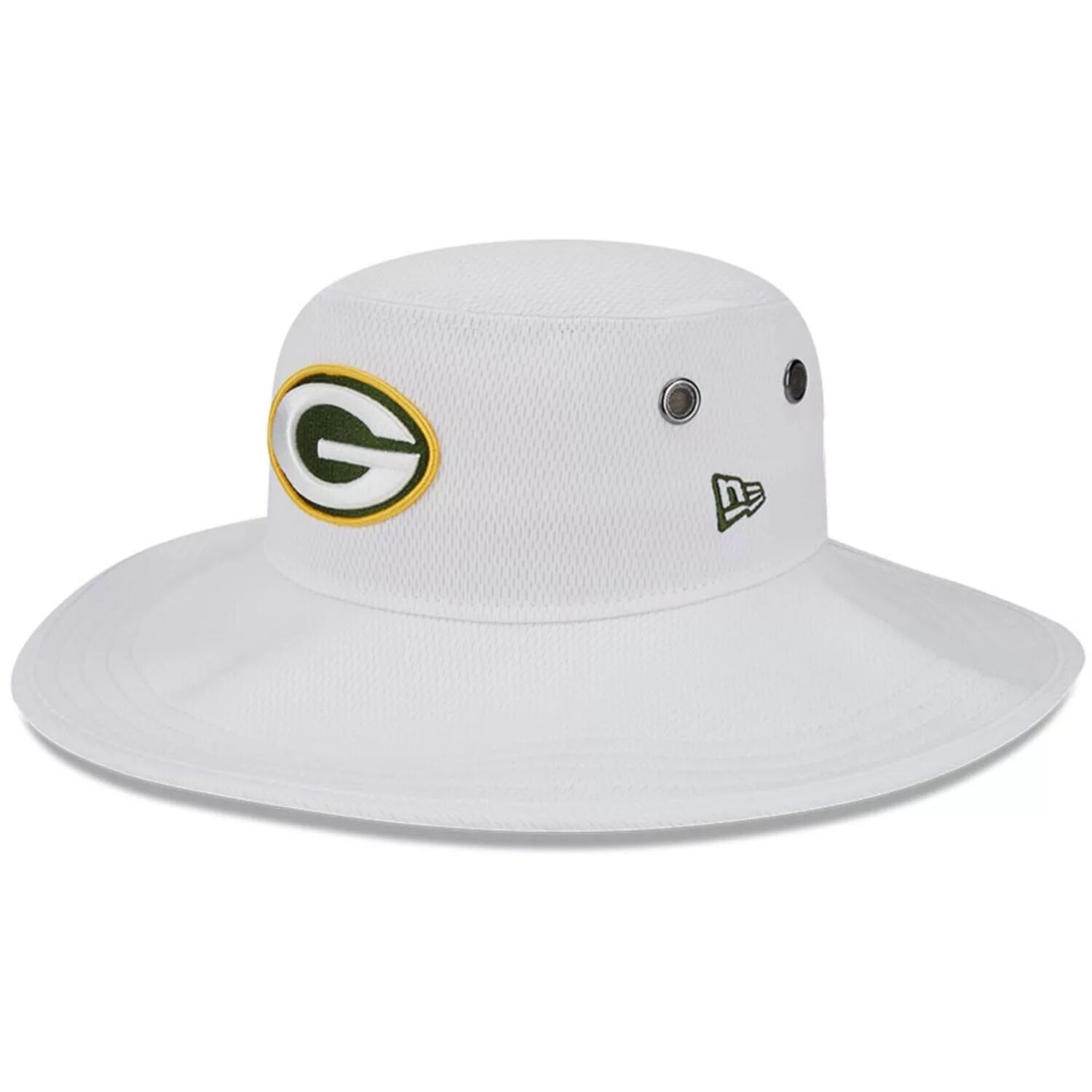 

Мужская панамская панама New Era White Green Bay Packers 2023, тренировочный лагерь НФЛ