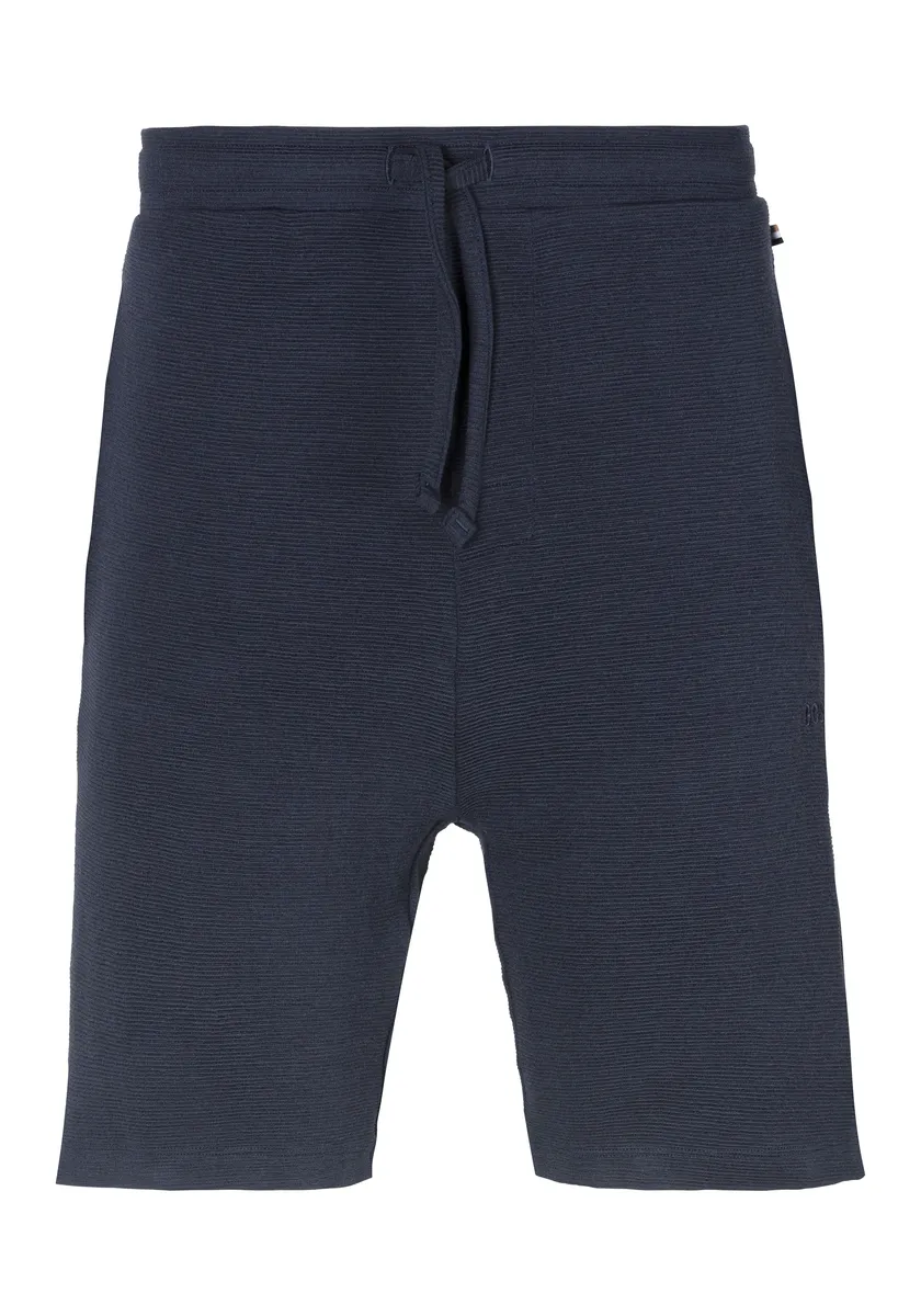 

Пижамные брюки BOSS "Rib Shorts" с тонкой структурой, синий