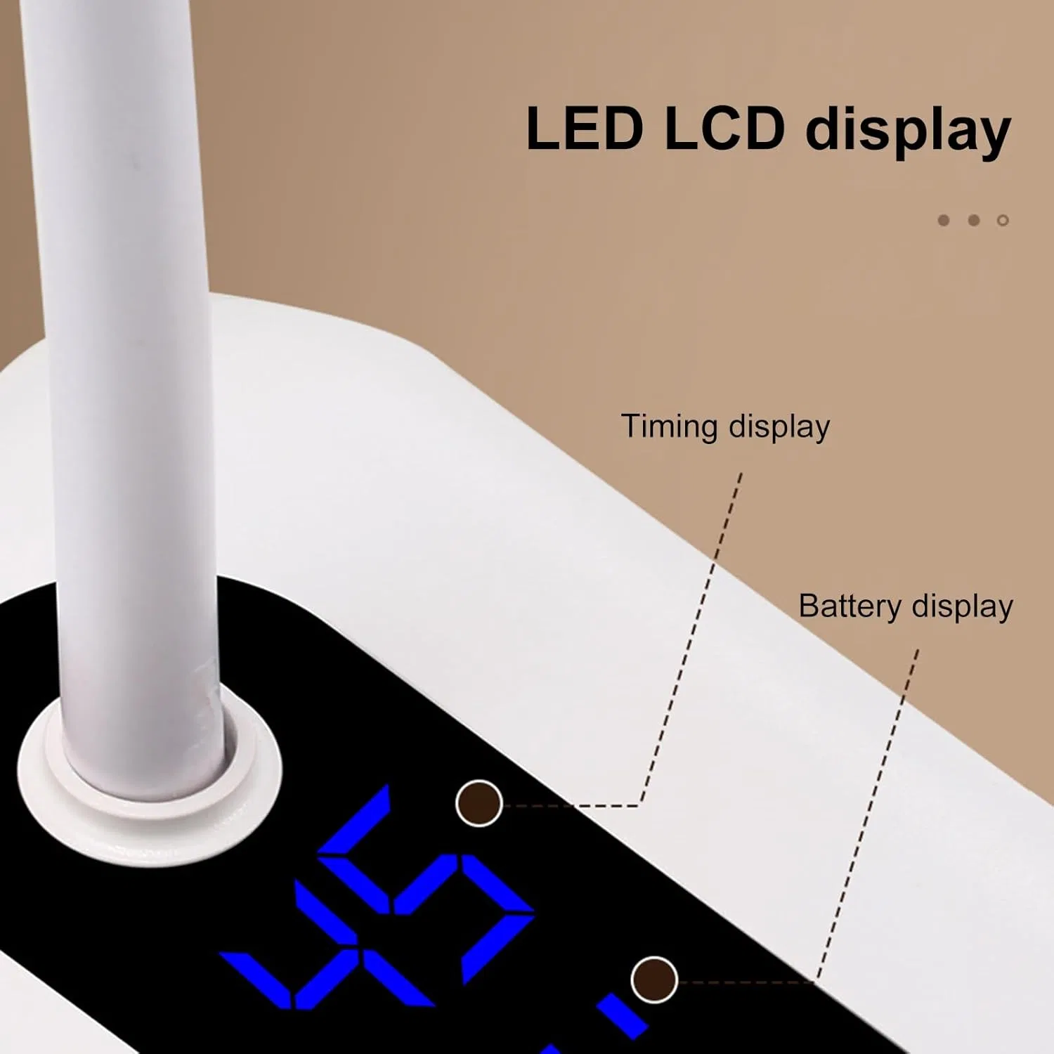 Умная LED-лампа для ногтей Denash с сенсором и таймером Denash, Weiß — фото 4