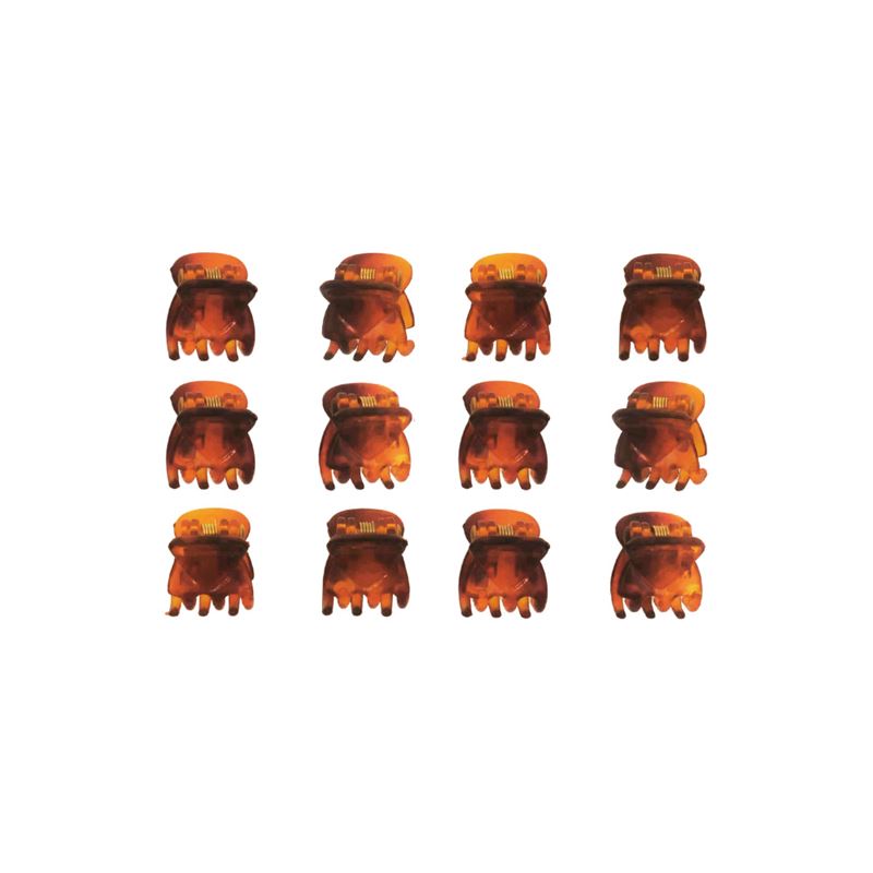 

Заколка для волос lucca mini haarklammer Soho, braun, количество 12 шт.