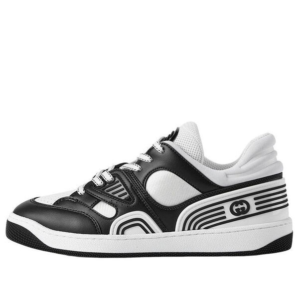 Кроссовки basket demetra sneaker 'white black' Gucci, черный
