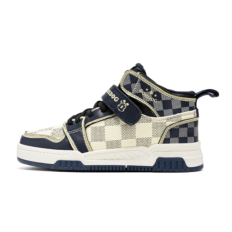 

Нескользящие и износостойкие, легкие, амортизирующие, высокие детские кроссовки для скейтбординга BOBDOG, синий