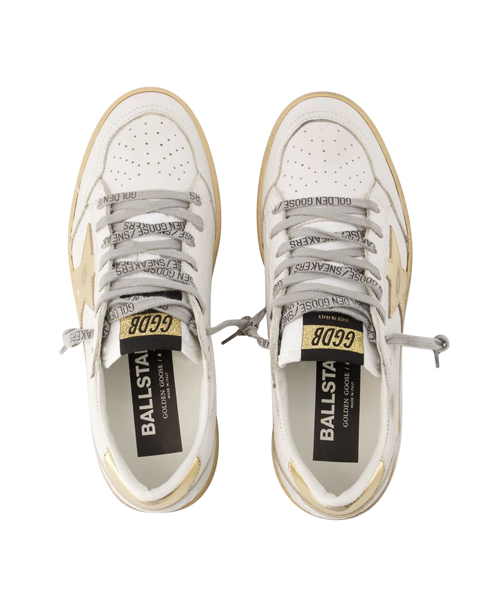 Балстар Кроссовки - Golden Goose - Кожаные - Белые Golden goose deluxe brand — фото 4