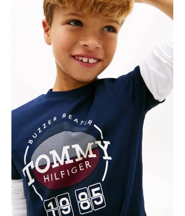 Футболка regular fit Tommy Hilfiger, темно-синий — фото 4