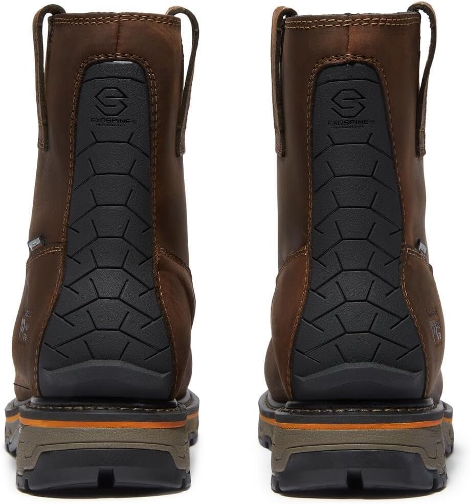 Timberland PRO мужские ботинки True Grit Chelsea с композитным защитным носком, водонепроницаемые, Dark Brown — фото 3