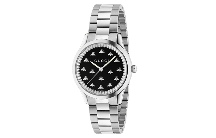 

GUCCI Часы G Timeles Collection Wrist Watch Quartz Movement Stainless Steel Watchband Black Dial Women's