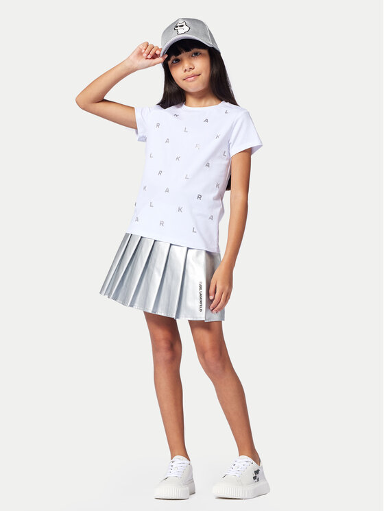

Футболка обычного кроя Z30571 S Karl Lagerfeld Kids, белый