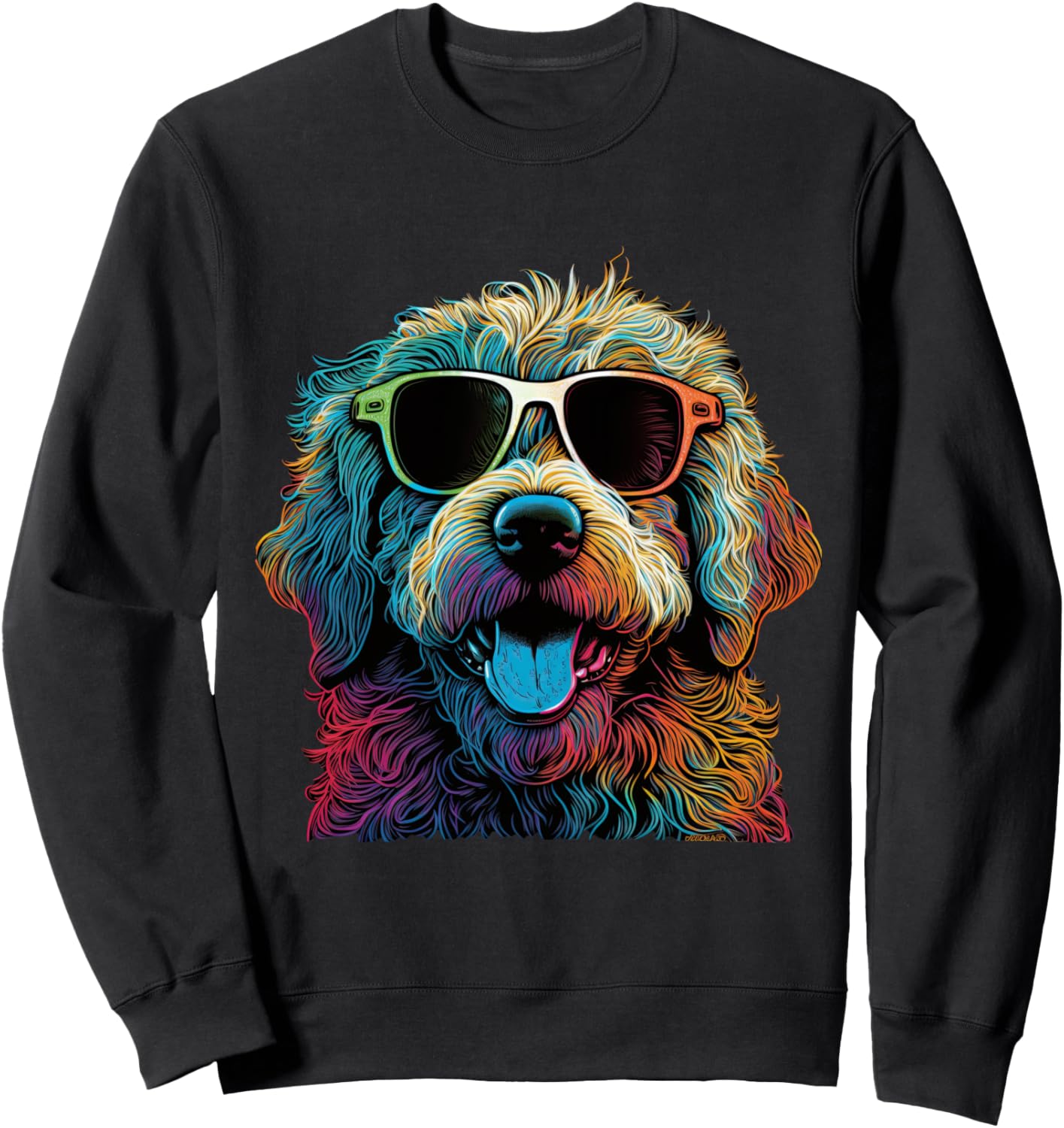 

Яркая и стильная толстовка с изображением собак и щенков от Doglover Cool Dogs And Dogs Wearing Sunglasses, черный