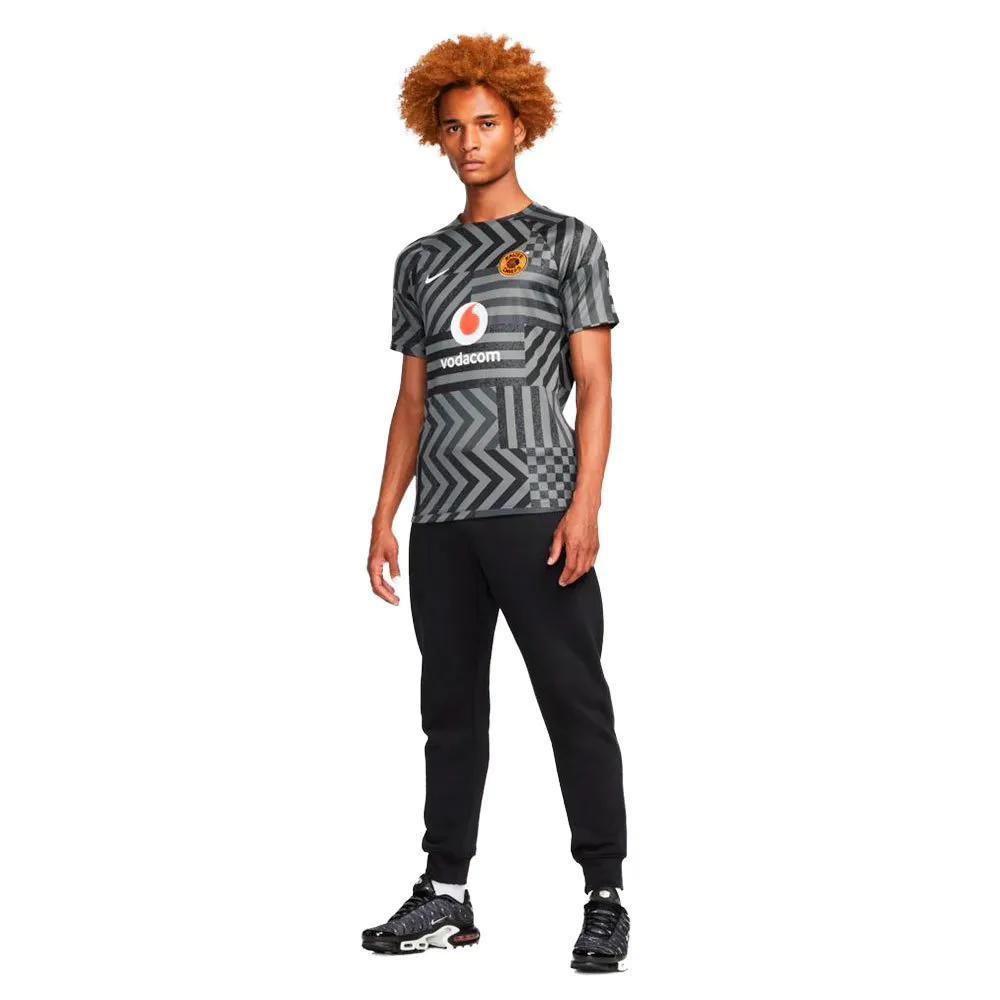 Футболка с коротким рукавом Nike Kaizer Chiefs 22/23 Dri Fit pre match, серый — фото 4