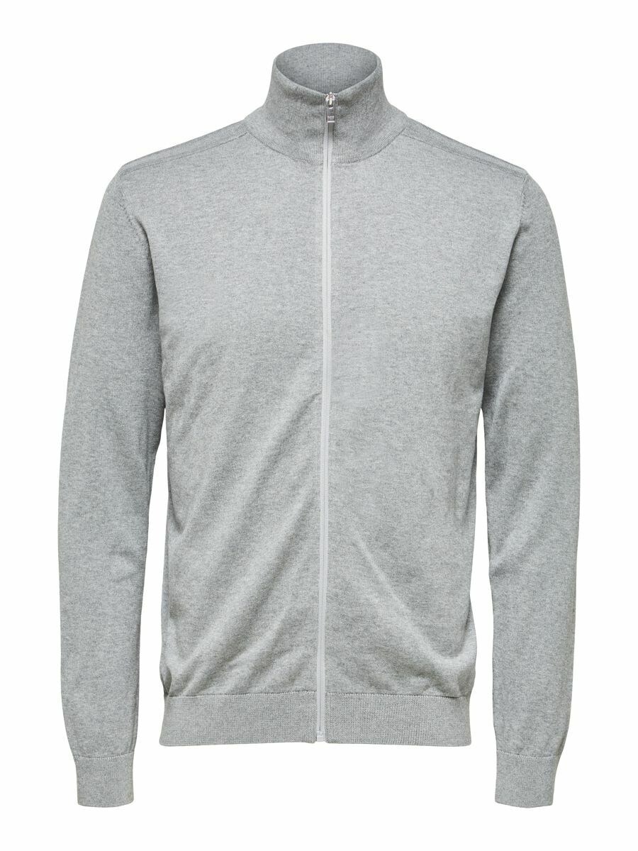 

Вязаный кардиган обычного кроя SELECTED HOMME Berg, серый