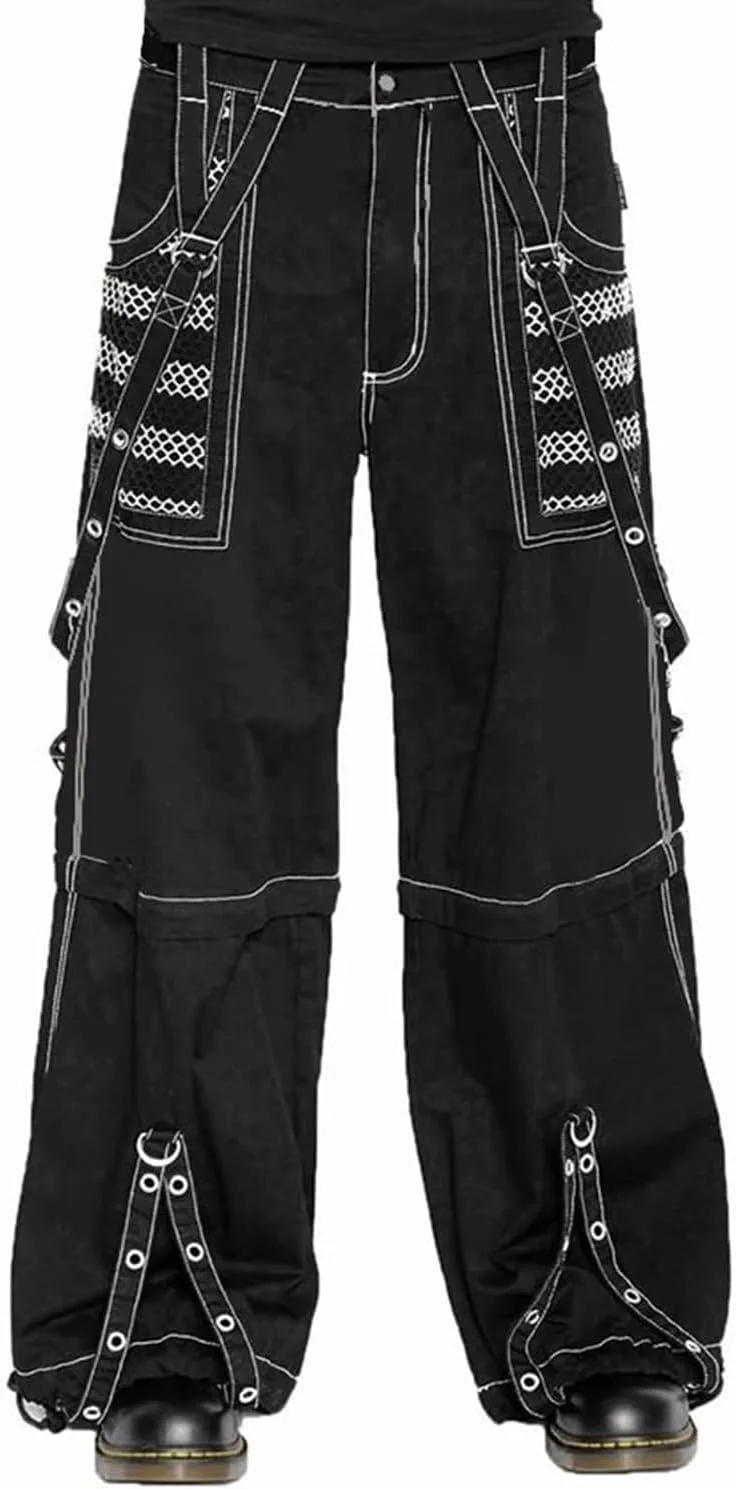 Готические штаны baggy women wide leg punk denim harajuku hip hop streetwear