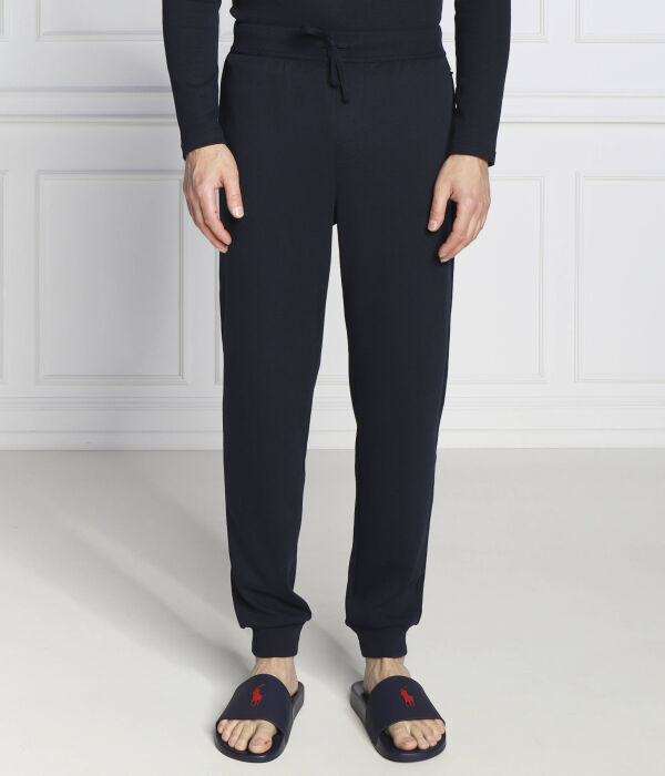 

Пижамные штаны из вафельной ткани Regular fit Boss, синий