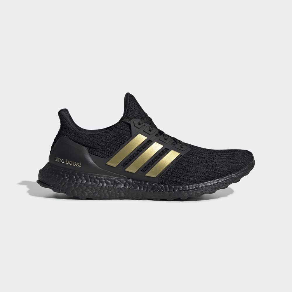 Женские кроссовки для бега Adidas Ultraboost, черный/золотой — фото 3