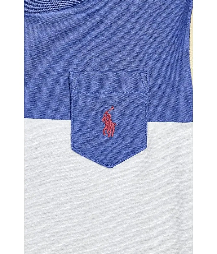 Футболка Color-Blocked Cotton Jersey Tee Polo Ralph Lauren Kids, Liberty Multicolor — фото 3