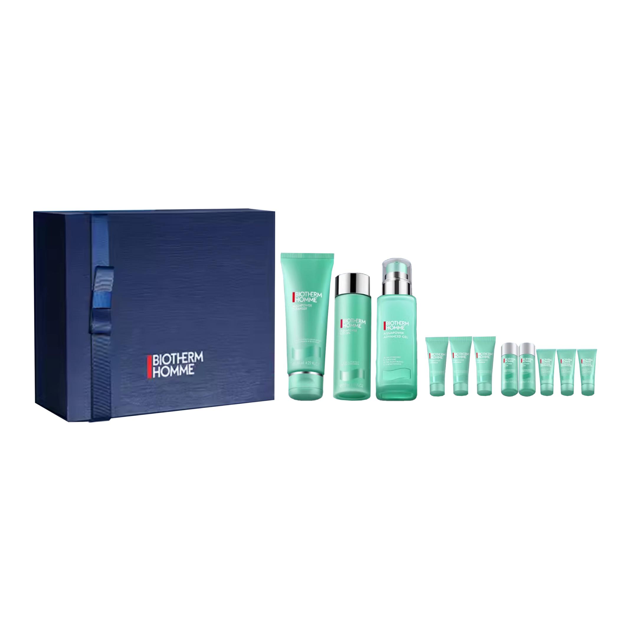 Набор для ухода за кожей biouquan hydrodynamic moisturizing brightening trilogy gift set, увлажняющий и подтягивающий, 11 предметов BIOTHERM — фото 2