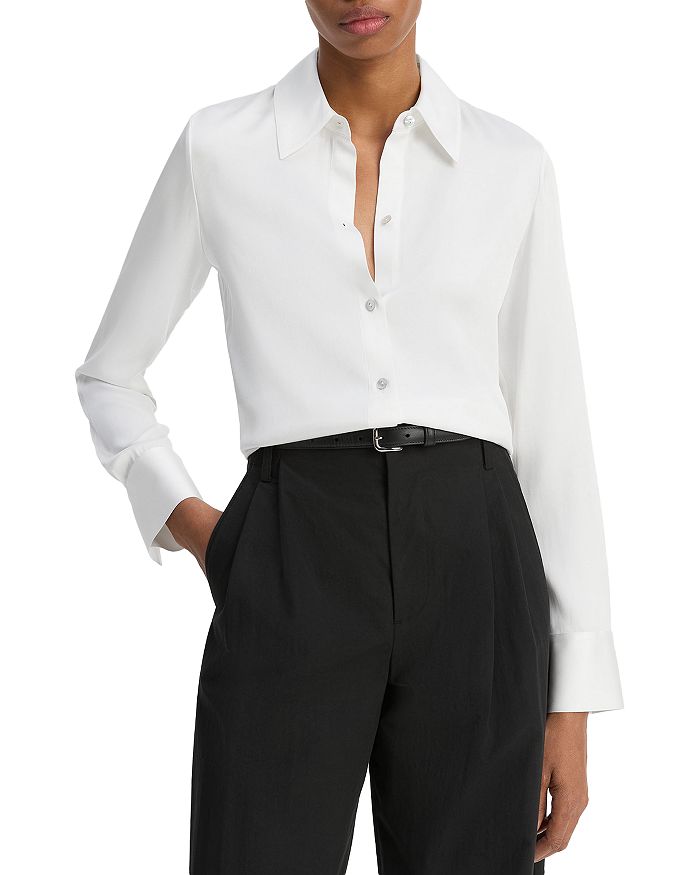 

Классическая рубашка Slim Fit Vince, слоновая кость/кремовый