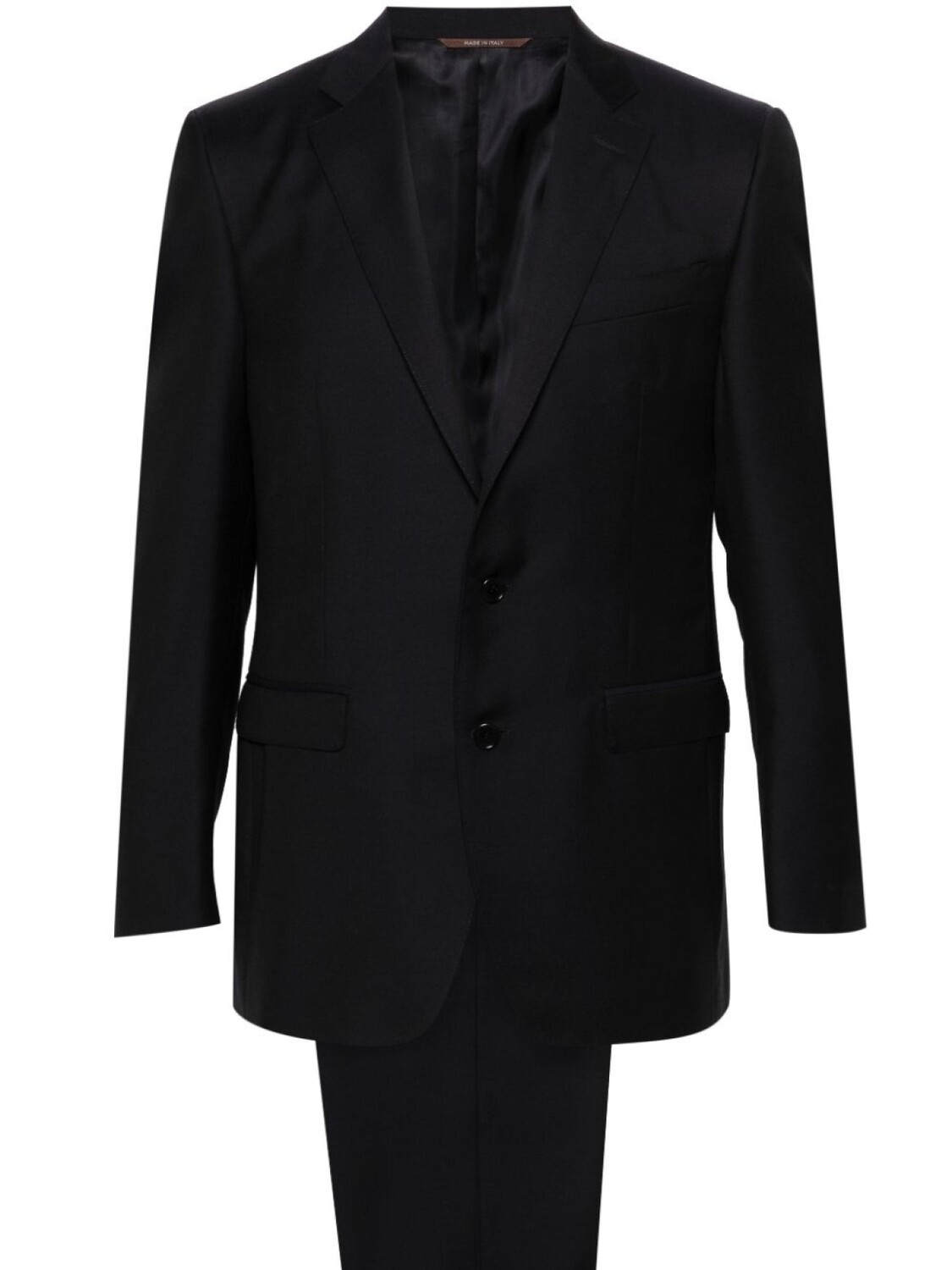 

Canali шерстяной костюм с однобортным пиджаком, синий