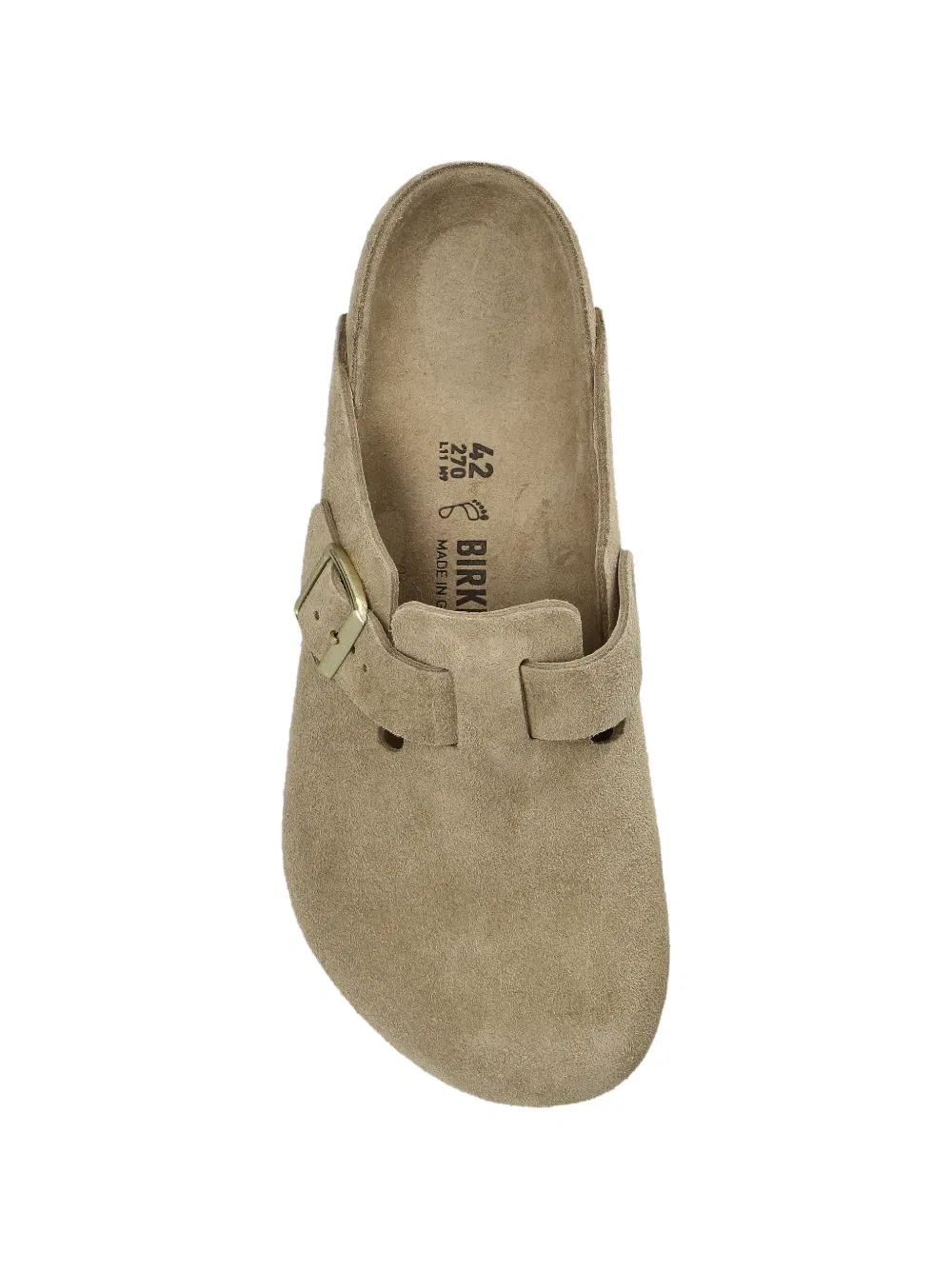 Мулы с бостонской пряжкой Birkenstock, нейтральный — фото 4