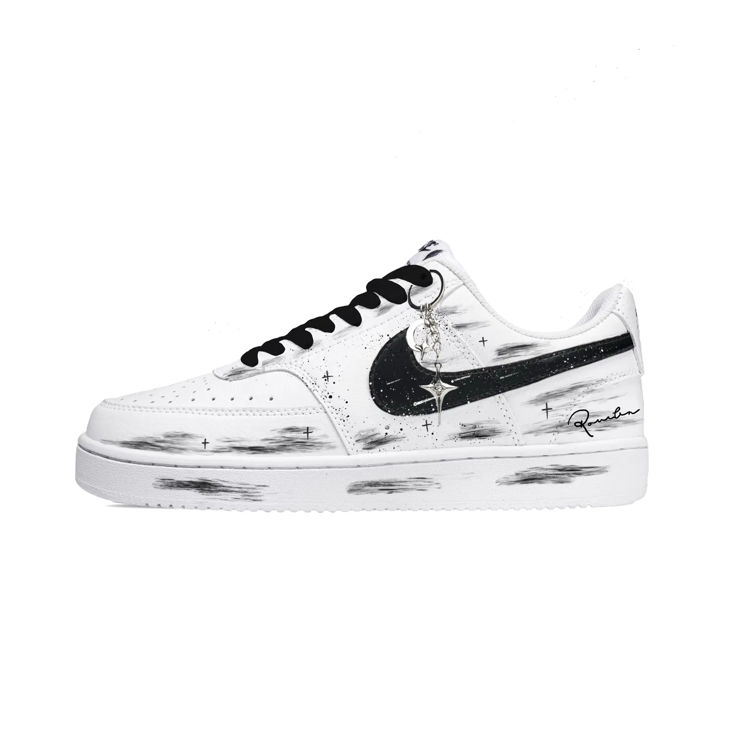 Кроссовки Nike Court Vision 1 Low Black White