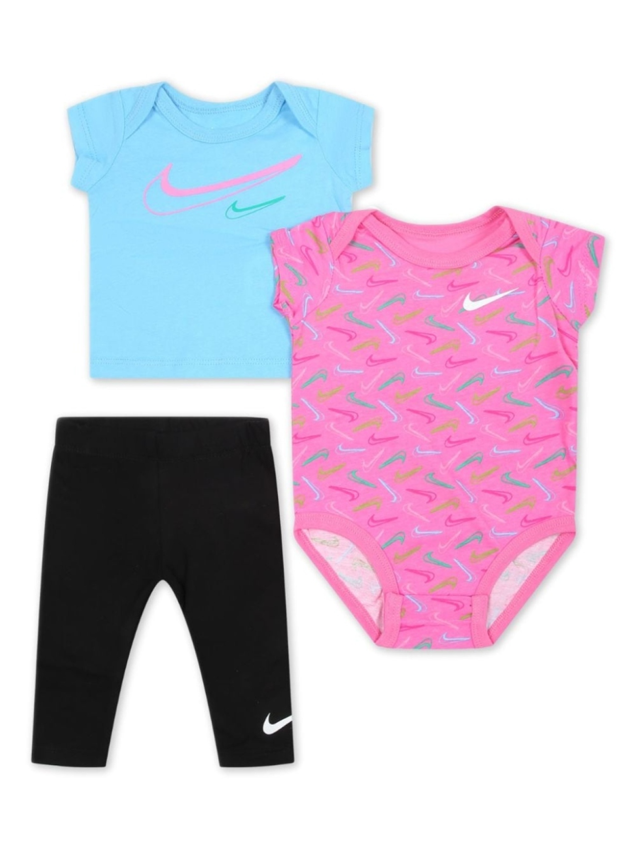 

Nike Kids комплект из топа и брюк с логотипом Swoosh, черный