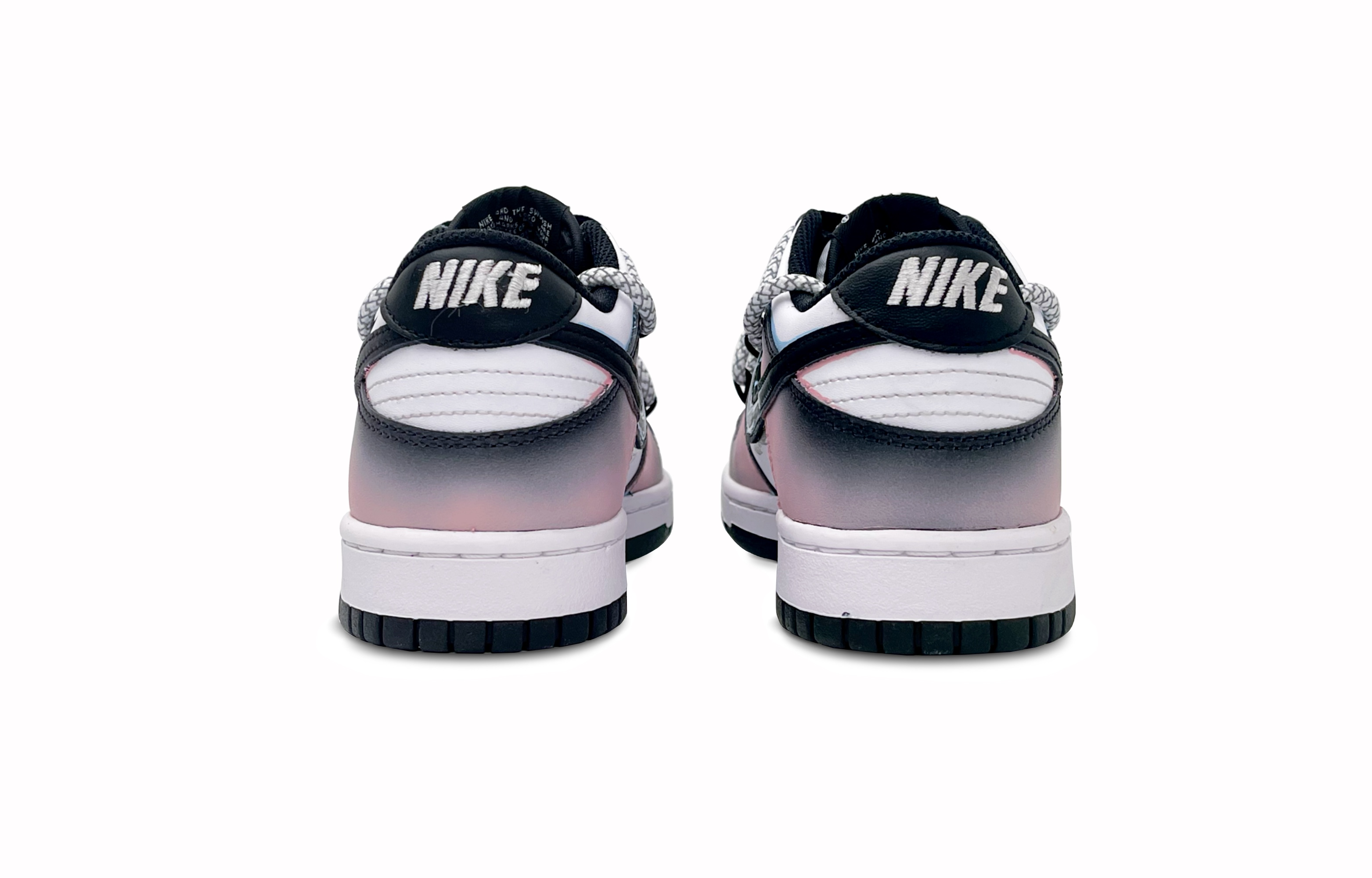 Nike Кроссовки для скейтбординга Dunk "Black" с противоскользящей подошвой, легкие, амортизирующие, низкие, для детей и подростков — фото 4