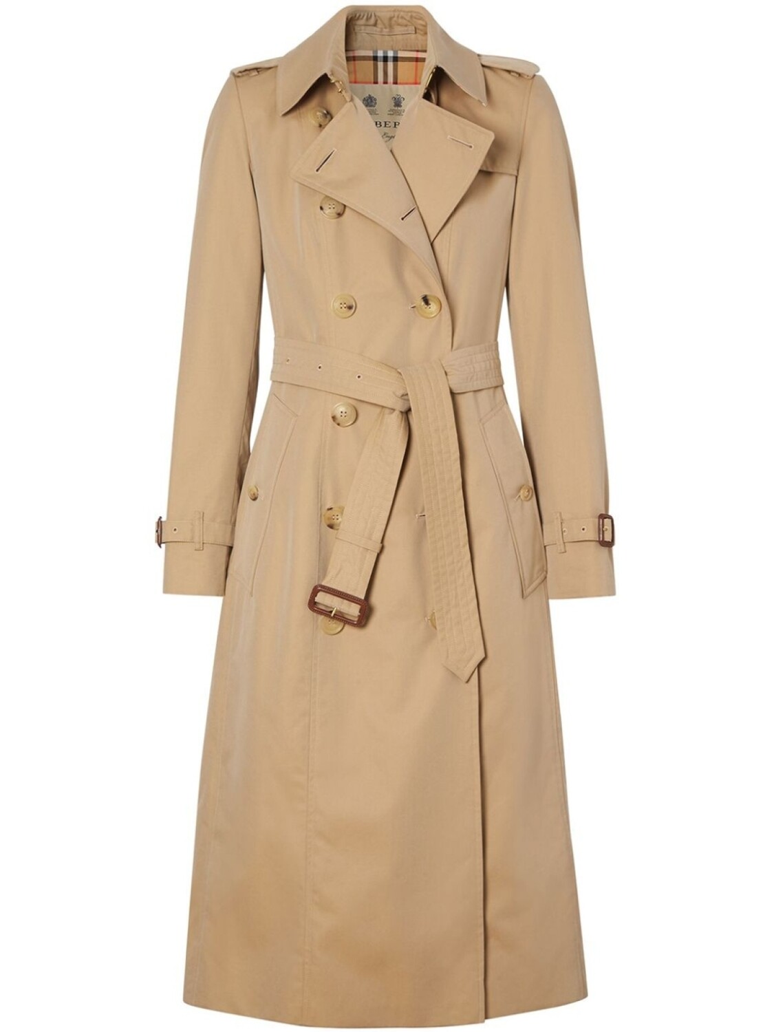 

Burberry тренч The Long Chelsea Heritage, нейтральный цвет