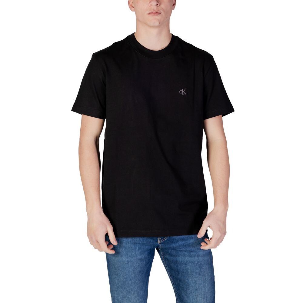 

Черная хлопковая футболка Rigenerato Calvin Klein Jeans