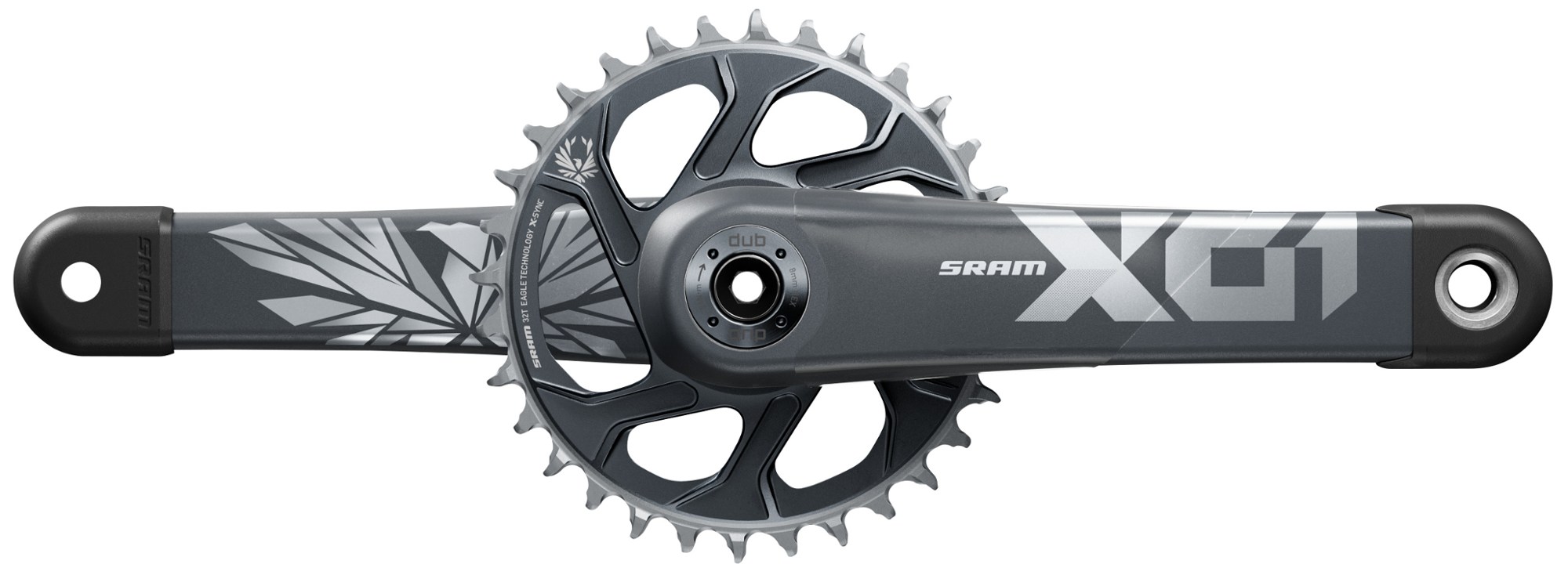 

Шатун X01 Eagle DUB Boost SRAM, черный