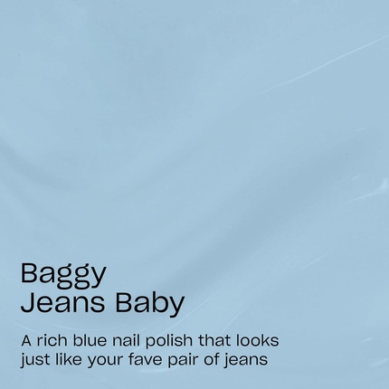Лак для ногтей Baggy Jean Baby Opaque Cool Blue Gray Chip Resistant — фото 2