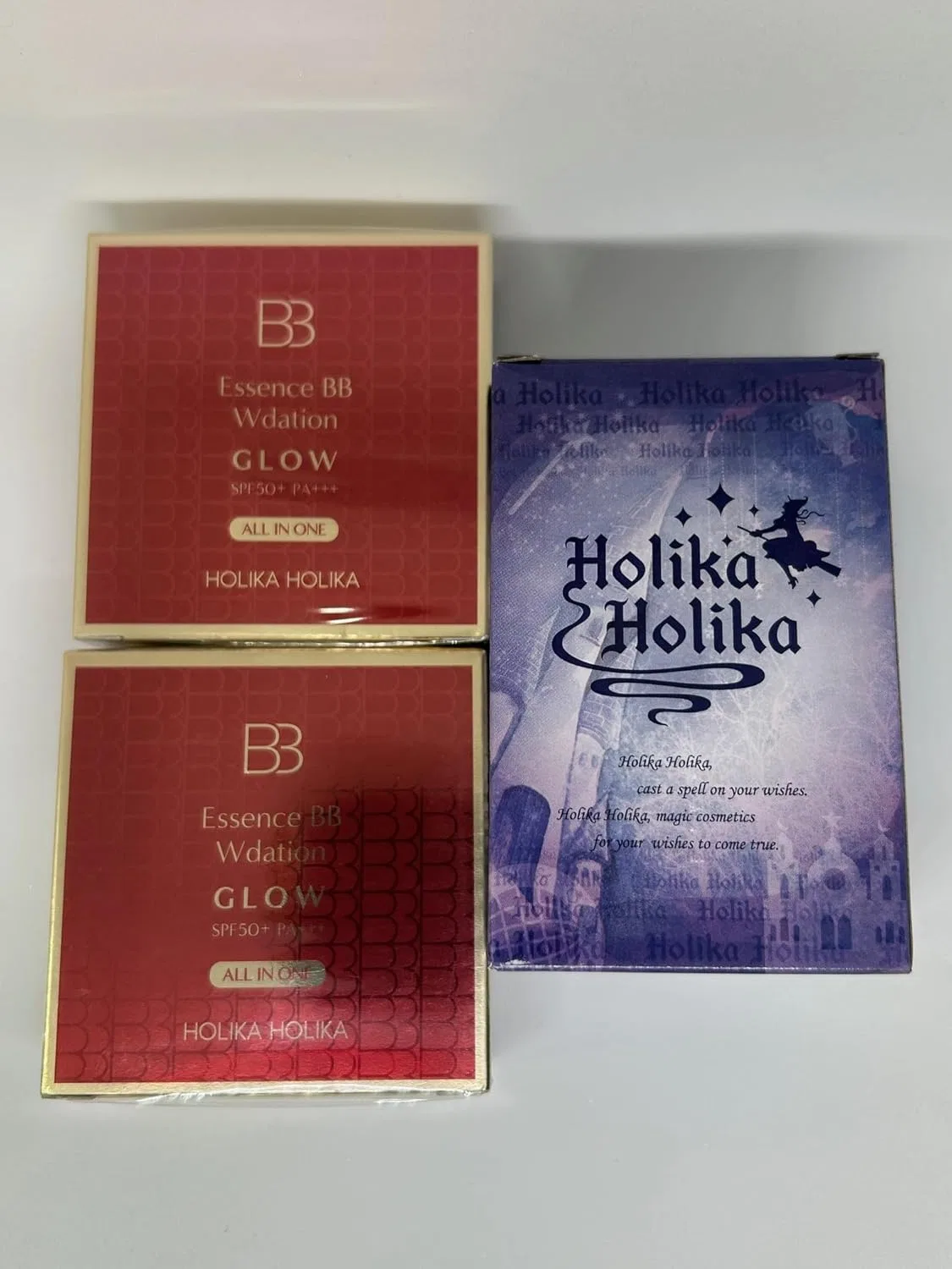 BB-крем Holika Essence BB W Setting Glow, 18 г, красный — фото 2