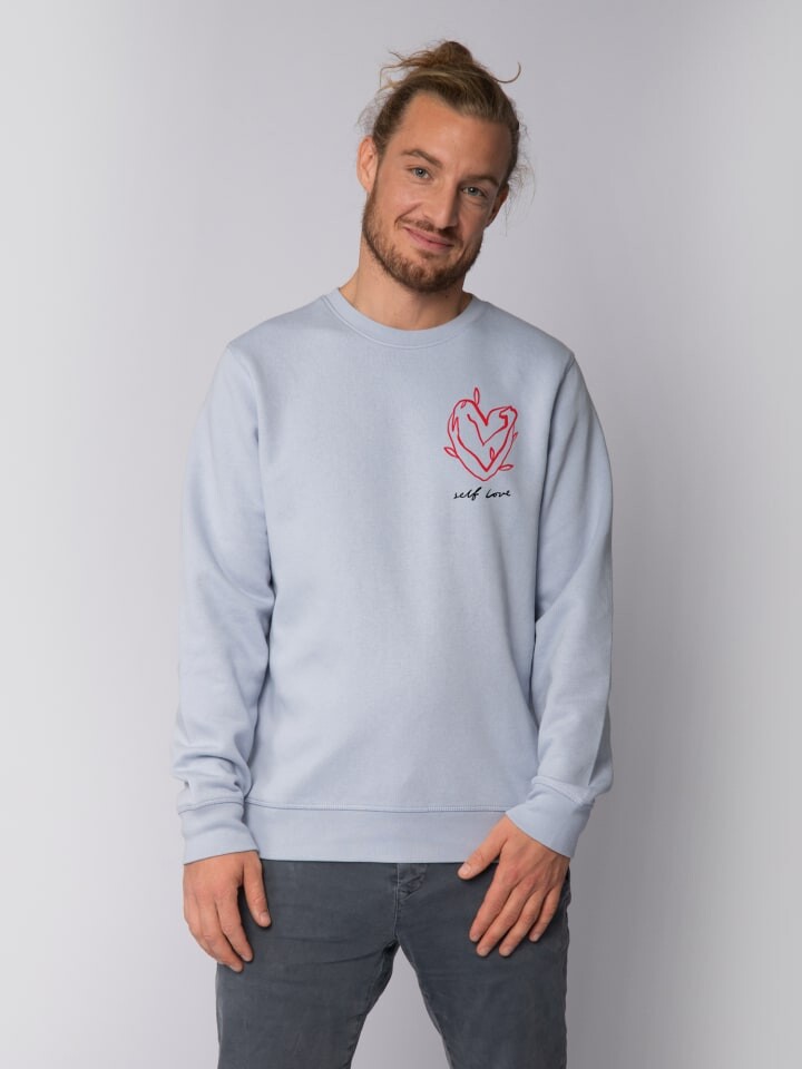 

Толстовка wat Apparel Sweatshirt Self love, цвет Serene Blue