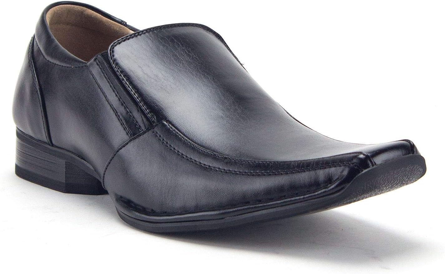 

Мужские классические лоферы на каблуке 99374 с квадратным носком, без шнуровки Jazame, черный