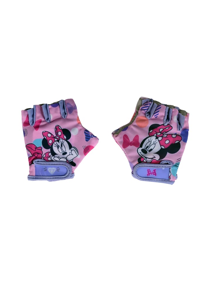 

Disney Minnie Mouse Розовые детские велосипедные перчатки для девочек с застежкой на липучке, фиолетового цвета
