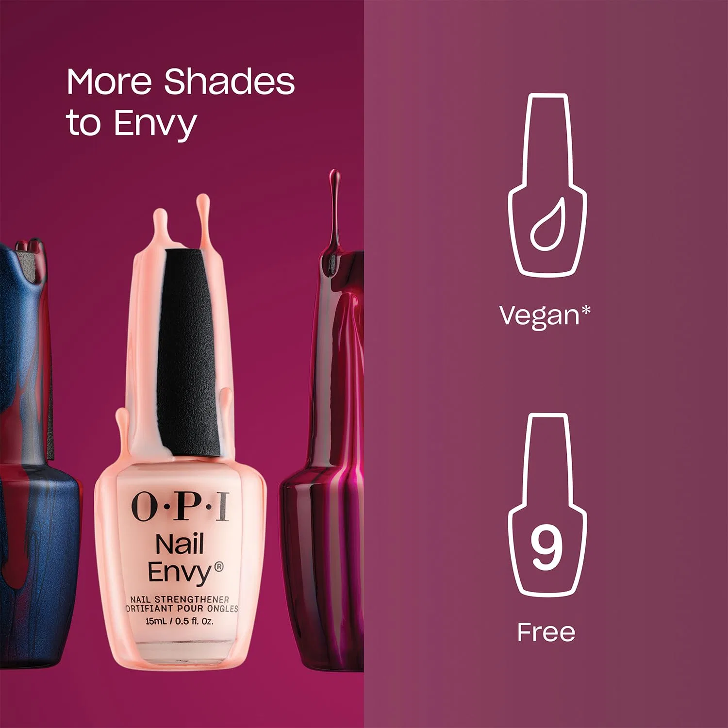 Средство для укрепления ногтей OPI Nail Envy Opi, Powerful Pink — фото 3