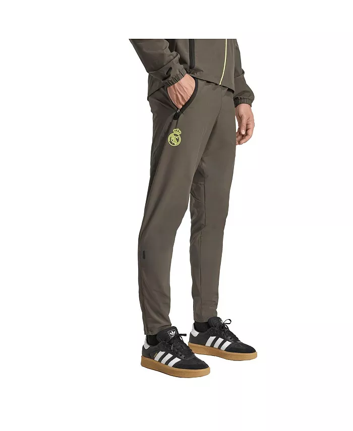 

Мужские оливковые брюки для путешествий Real Madrid 2025/26 Tiro Vis Tech adidas