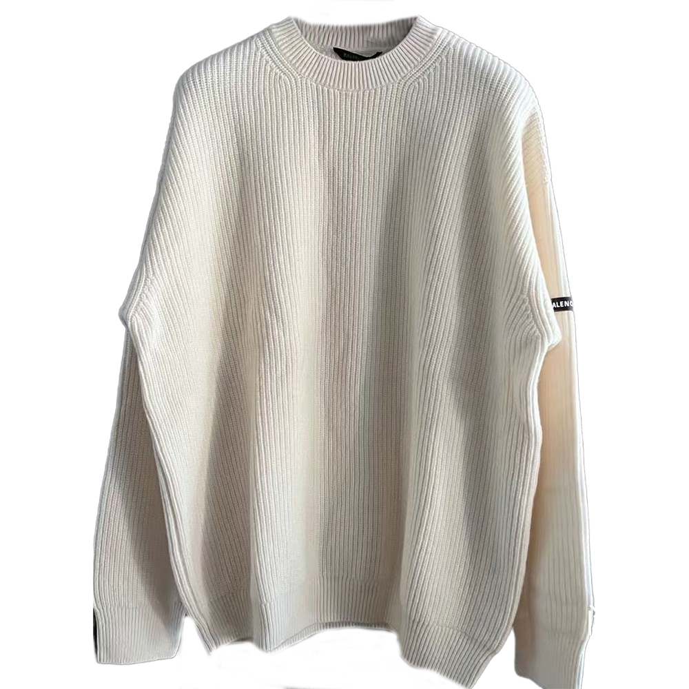 

Balenciaga Свитер SS24 свободного кроя мужской белый