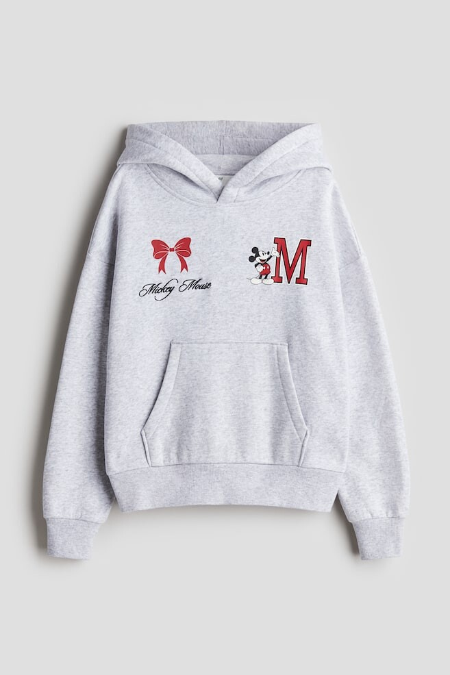 

Толстовка оверсайз с принтом H&M, серый