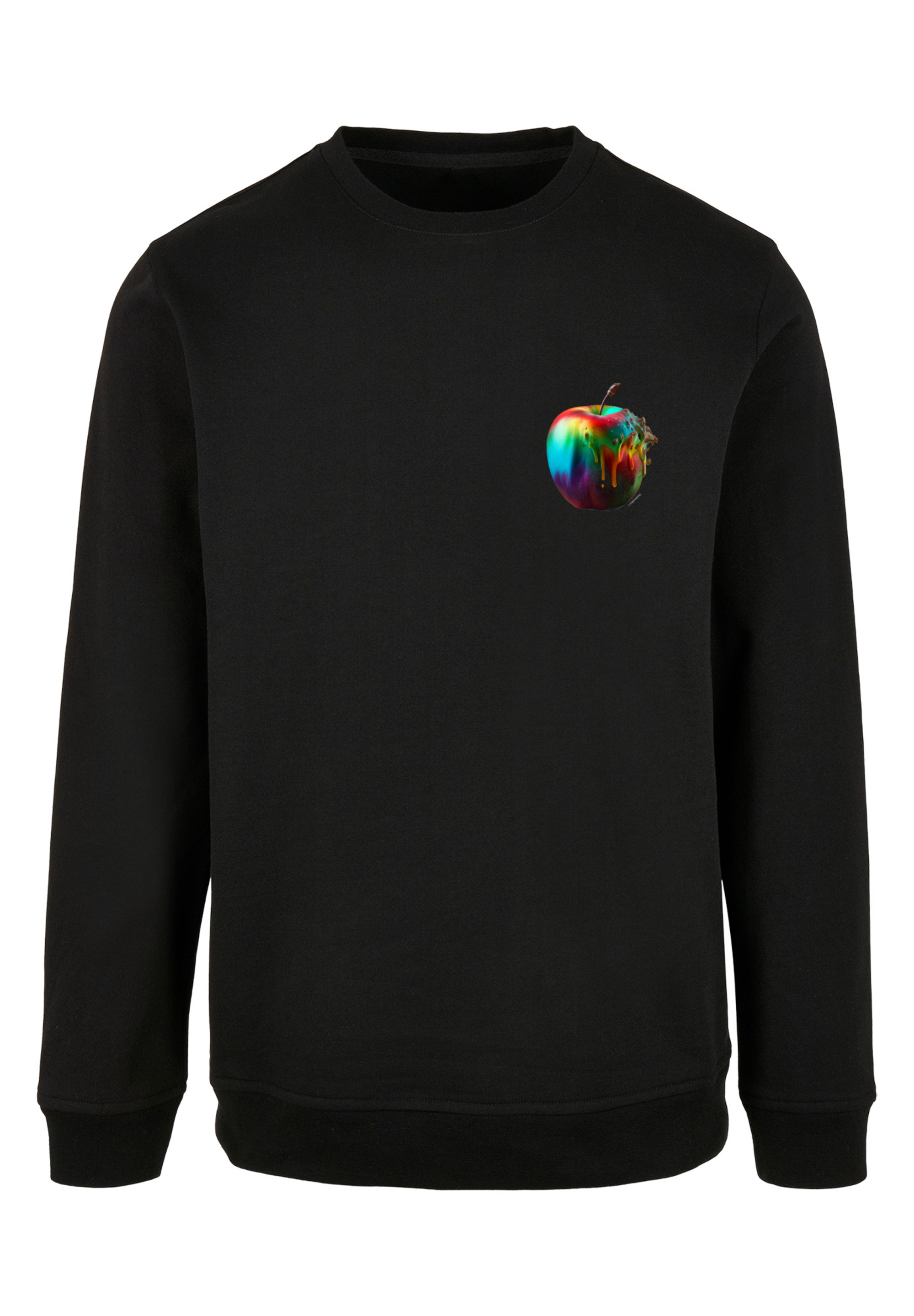 

Пуловер F4NT4STIC Sweatshirt Colorfood Collection Rainbow Apple, черный