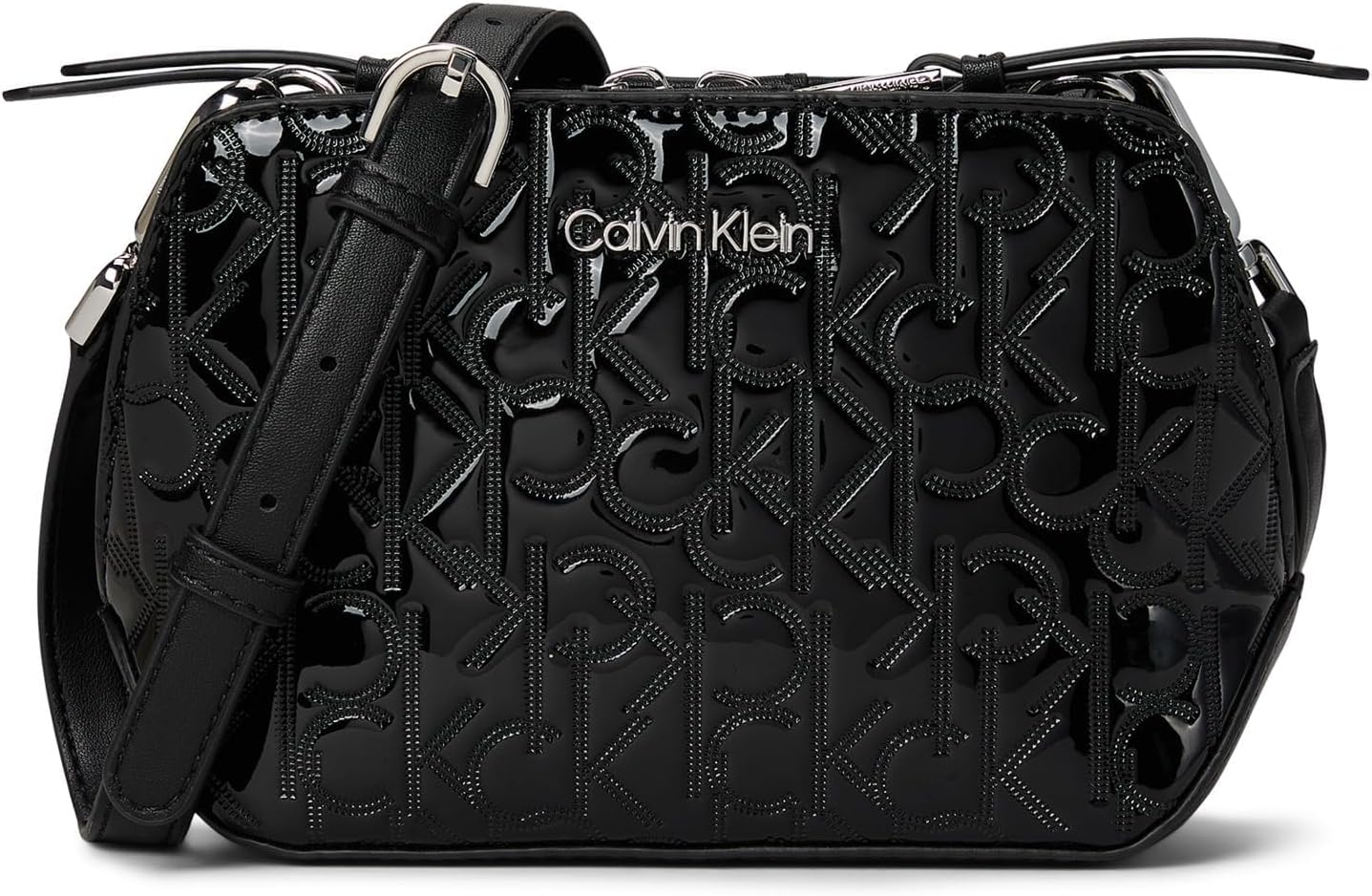 

Сумка через плечо Calvin Klein Lucy, Black/Silver, Черный, Сумка через плечо Calvin Klein Lucy, Black/Silver