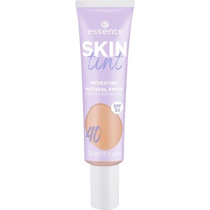 

Essence SKIN Tint Makeup № 40 Нюдовый увлажняющий натуральный веганский безмасляный фильтр UVA и UVB SPF 30 без отдушек 30 мл