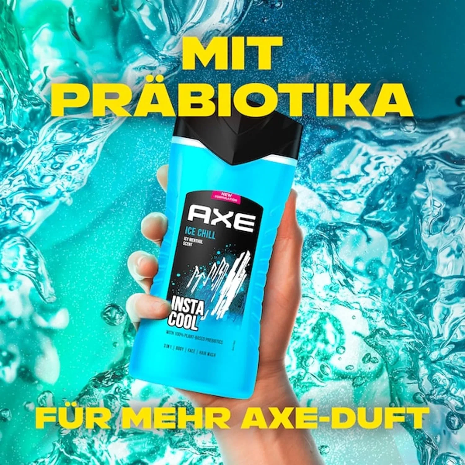 Гель для душа и шампунь Axe Ice Chill 3-в-1, 250 мл, упаковка из 12 шт. Axe — фото 4