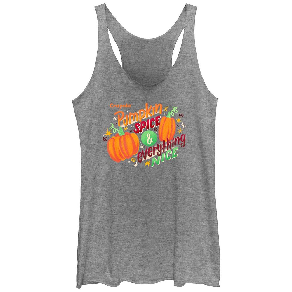 

Детская майка Crayola Pumpkin Spice & Everything Nice Racerback, цвет Gray Heather