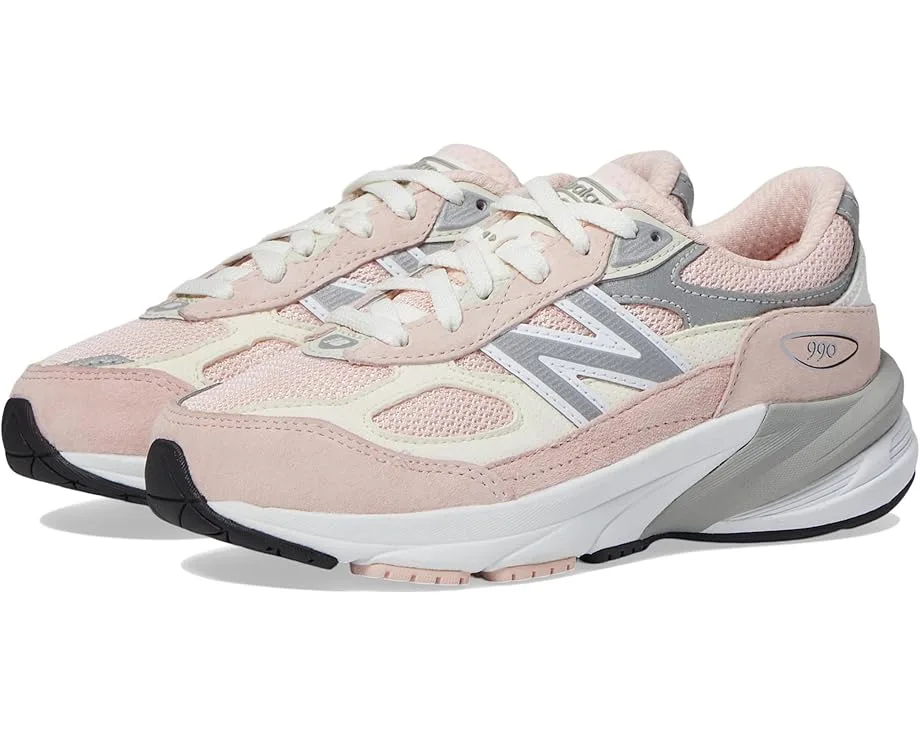 Кроссовки New Balance Kids Fuelcell 990V6 (Little Kid), Pink Haze/White