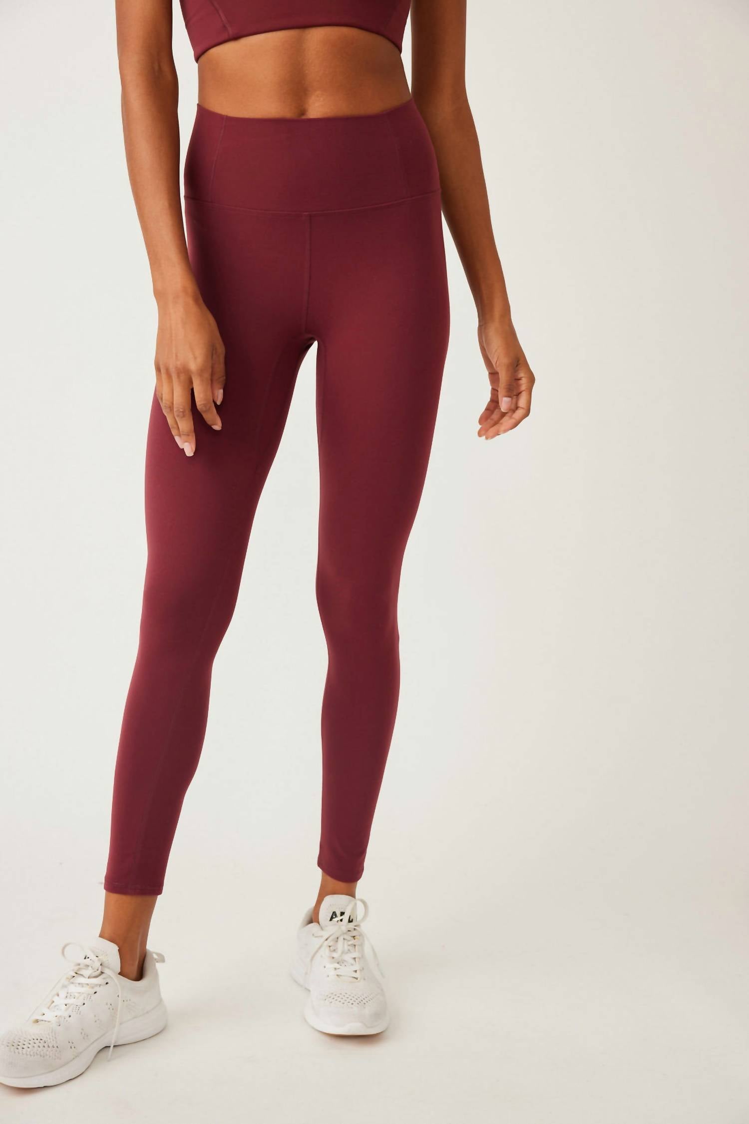 

Леггинсы Never Better цвета оксфордской крови Free People, Oxblood