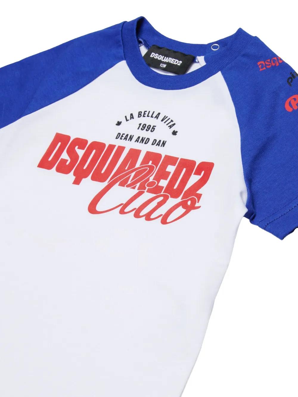 Футболка с графичным принтом Dsquared2 Kids, белый — фото 3